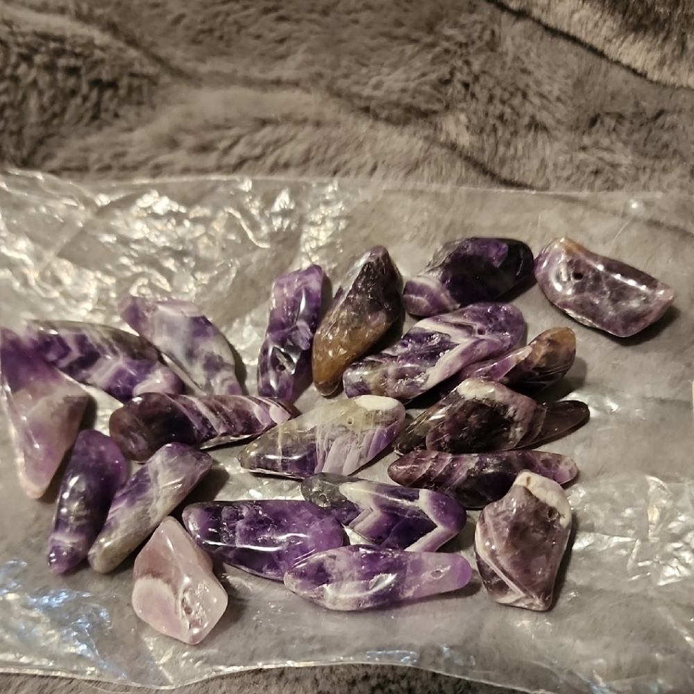 Purple and White Gemstone Collection